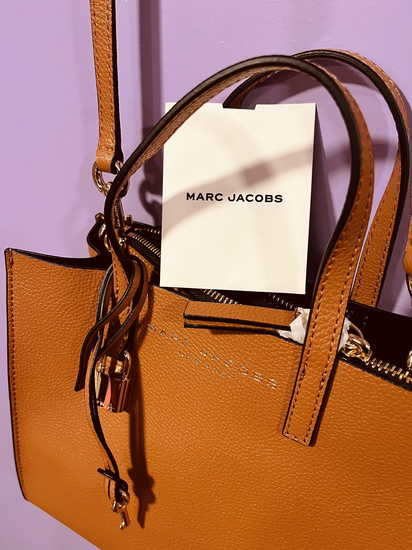 Marc Jacobs Mini Grind Coated Leather Tote