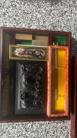 Chinese Calligraphy Ink Stone Set