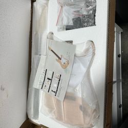 Ktaxon DIY Guitar Kit with Mahogany Body, Ebony Fingerboard and Maple Neck, 6 String DIY electric Guitar Kit with Classic Design, Easy Installation & 