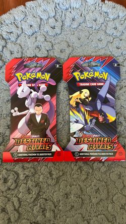 Destined Rivals Sleeved Booster Packs X2 New Random Art Pokemon