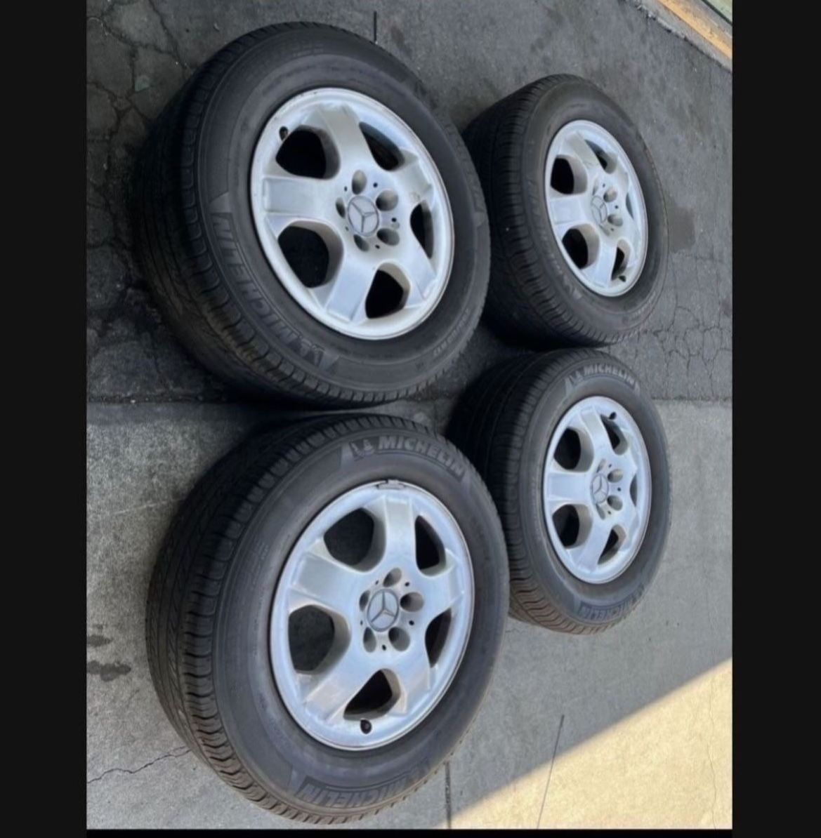 4 - 255/60r17 5x112 5x4.41 Stock Mercedes ML350 Wheels Rims Tires!!!!!!!