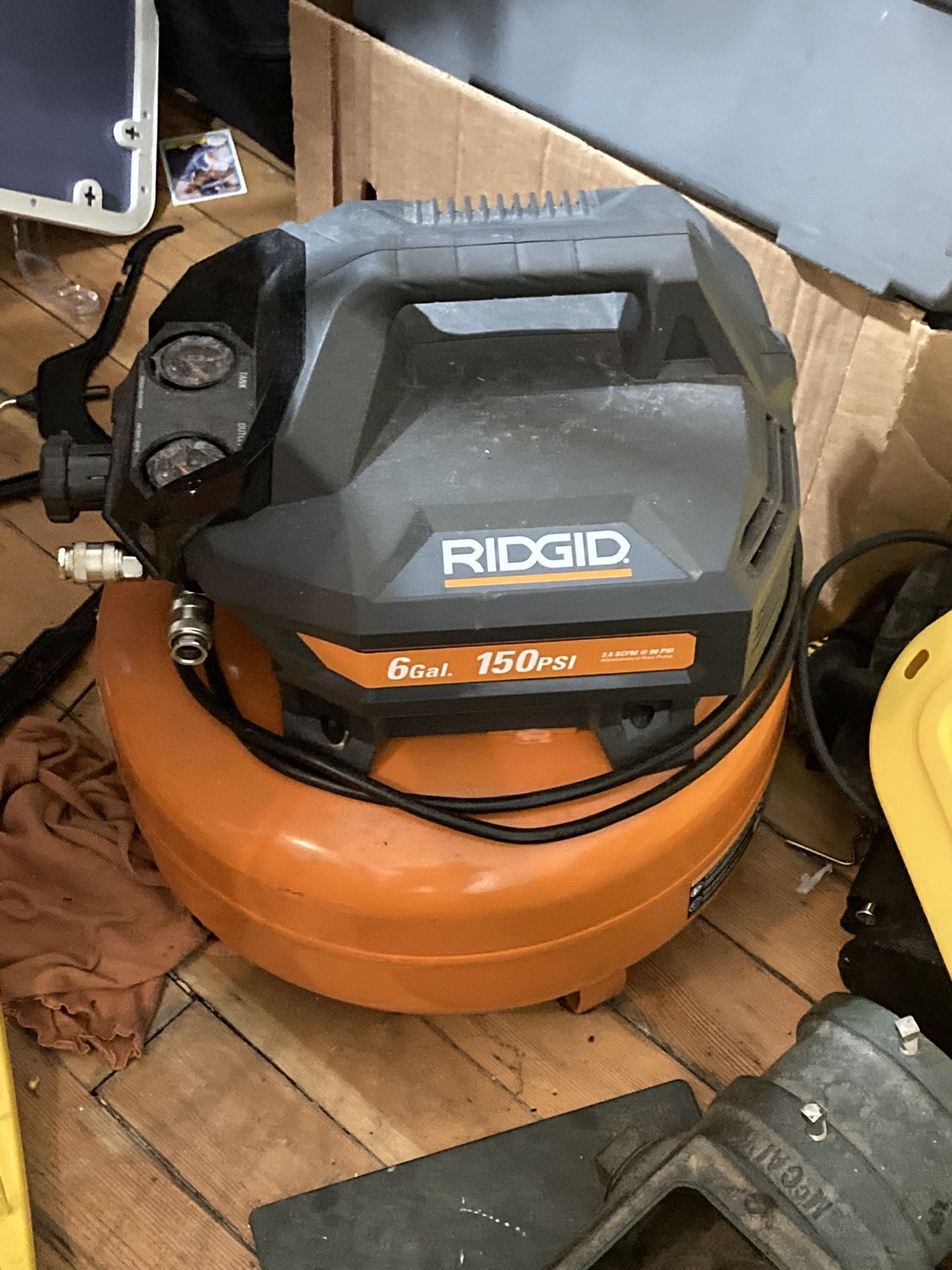 Rigid Nail Guns And Compressor Like New