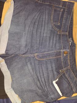 size 20 denim shorts