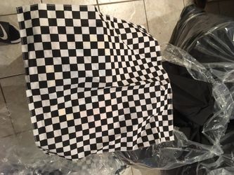 Checkered squares center pieces