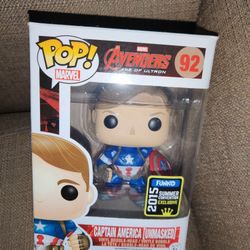 Captain america hot sale unmasked pop