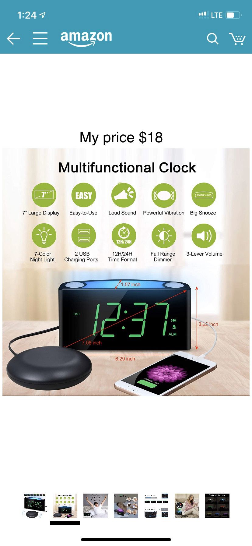 Clock/alarm/ $8