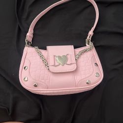 pink handbag