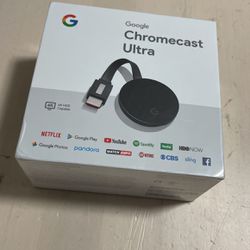 GOOGLE CHROMECAST ULTRA 4K STREAMING MEDIA PLAYER