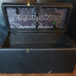 Guitar Hero Rock Band Storage Ottoman 1 Storage Tray Xbox Playstation Wii 