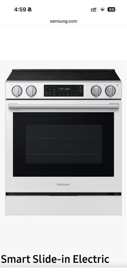 Samsung bespoke 2.1cu.ft. Smart slide in Electric range.