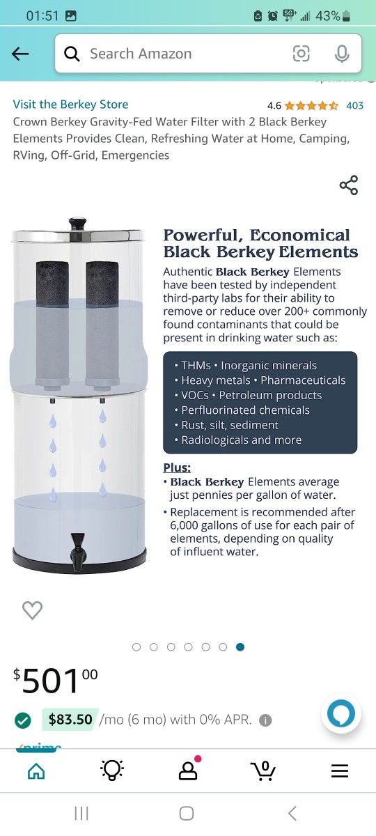 Berkey Water Filter for Sale in Las Vegas, NV - OfferUp