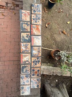 Antique Spanish Tiles, one of a kind and rare