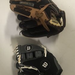 Baseball Gloves Sizes 9 & 10. $15 each or $25 For Both. 