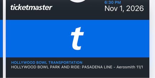 Hollywood Bowl shuttle to Aerosmith