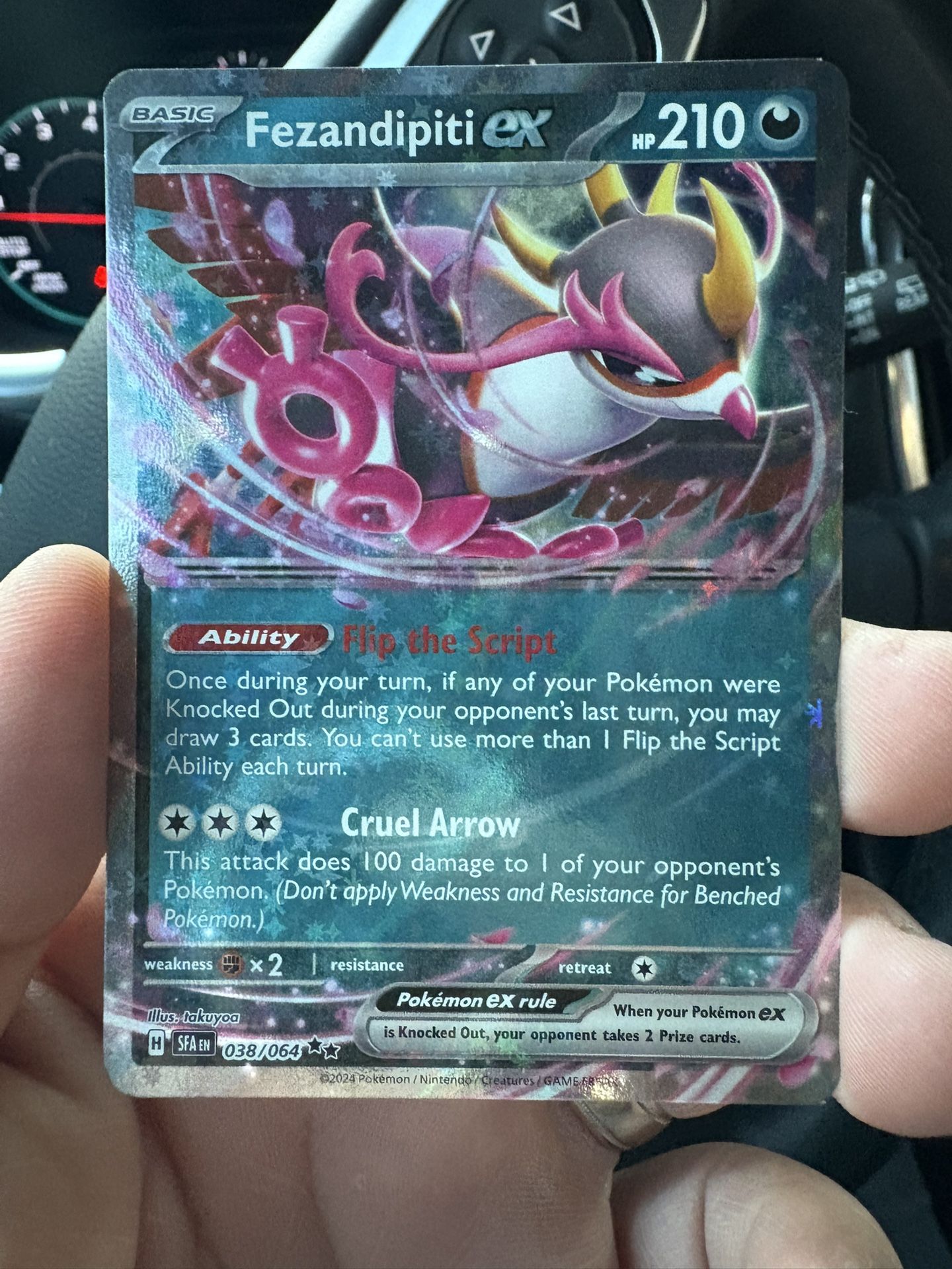 Pokémon Fezandipiti Ex Rare