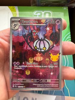 Chandelure 137/128 Pokémon Card Illustration Rare 30th celebrations