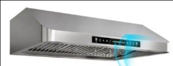 Range Hood 42 in. 900 CFM Ducted Under Cabinet Gesture, Remote, Touch Control in Stainless Steel with 3 Baffle Filters, 2-LED2 CCT.3 Filtered Baffles