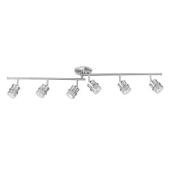 SALESUMO 4 FT. KEARNEY 6-LIGHT BRUSHED NICKEL DISCOUNTED LIGHTING, PLUMBING, ELECTRIC, KITCHEN, BATH, FAUCETS, FLOORING, TILE, HOME DECOR, OUTDOOR SEA