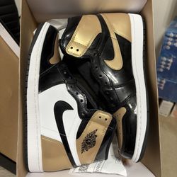Size 11 - NEW Air Jordan 1 Retro High NRG Patent Gold Toe 