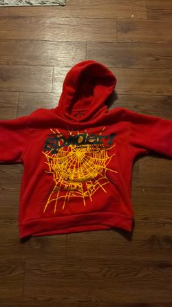 red v2 sp5der hoodie, size small