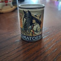 Vintage advertising collectible, specifically a Western Girl Brand Tomatoes.