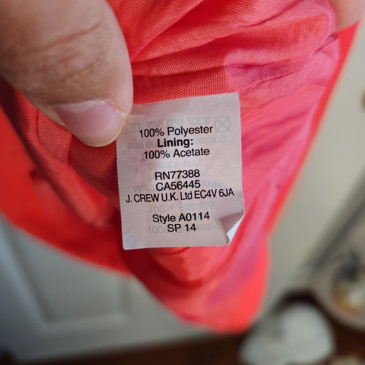 J.Crew Pocketed Chiffon Mini Dress (00)