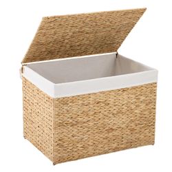SONGMICS Woven Storage Basket With Lid