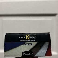 12 ACRYLIC LEATHER PAINT