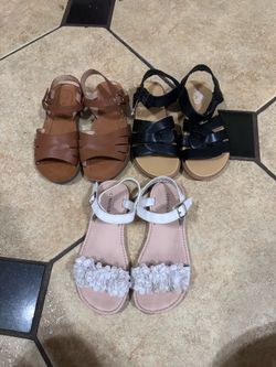 Size 1 girls sandals. $30 all