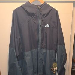 R.E.I. 'XeroDry GTX' Men's XXL Jacket (SARAGASSO SEA / SHADOW BAY) Brand New with Tags! 