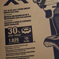 Brand New Dewalt 20v Xr Brushless 3-Speed Impact Driver Hex Tool Only Sealed Box $90 FIRM ON PRICE 