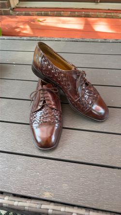 Johnston & Murphy Size 10 Leather Weave