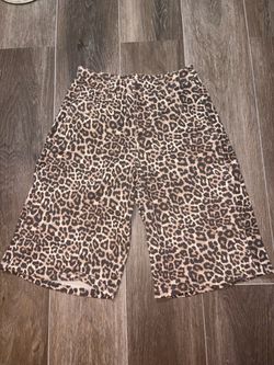 Leopard print jorts