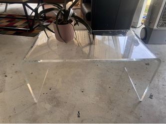 Acrylic Waterfall Coffee Table
