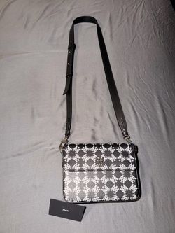 AMIRI Black & White Designer Crossbody Bag