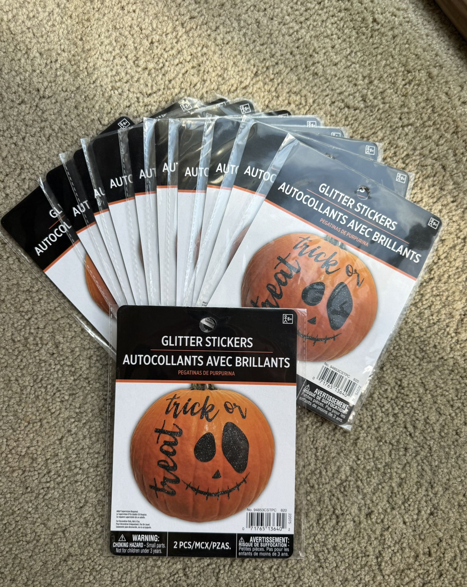 Halloween Pumpkin Decals 