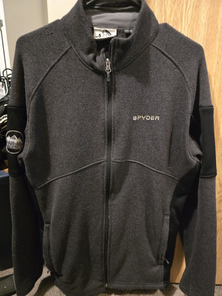 Mens Spyder Zip Up Fleece Size Large