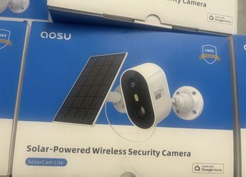 aosu 2K Solar Camera Outdoor Wireless, Cameras for Home Security, WiFi Camera for Home Surveillance with Spotlight Color Night Vision, PIR/AI Motion D
