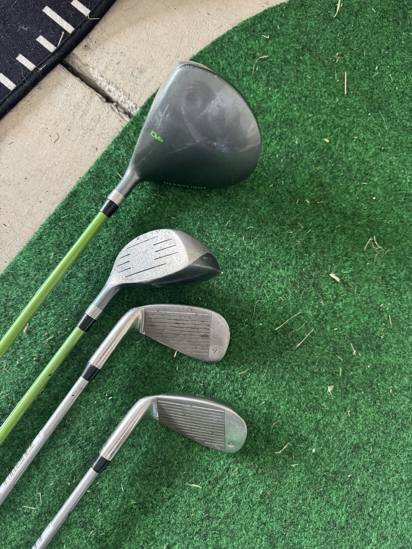 US Kids Golf Club Set 57”-60” (4’9”-5’ Tall) PW, 6ir, Hybrid, Driver