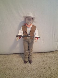 John Wayne Cowboy Action Figure with Rifle