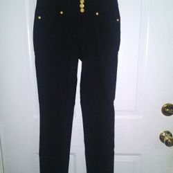 Jrs Medium Black Stretch Pants 