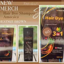 Chestnut Brown Hair Dye Shampoo