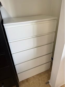 FREE White 5-Drawer Dresser – Pickup Only
