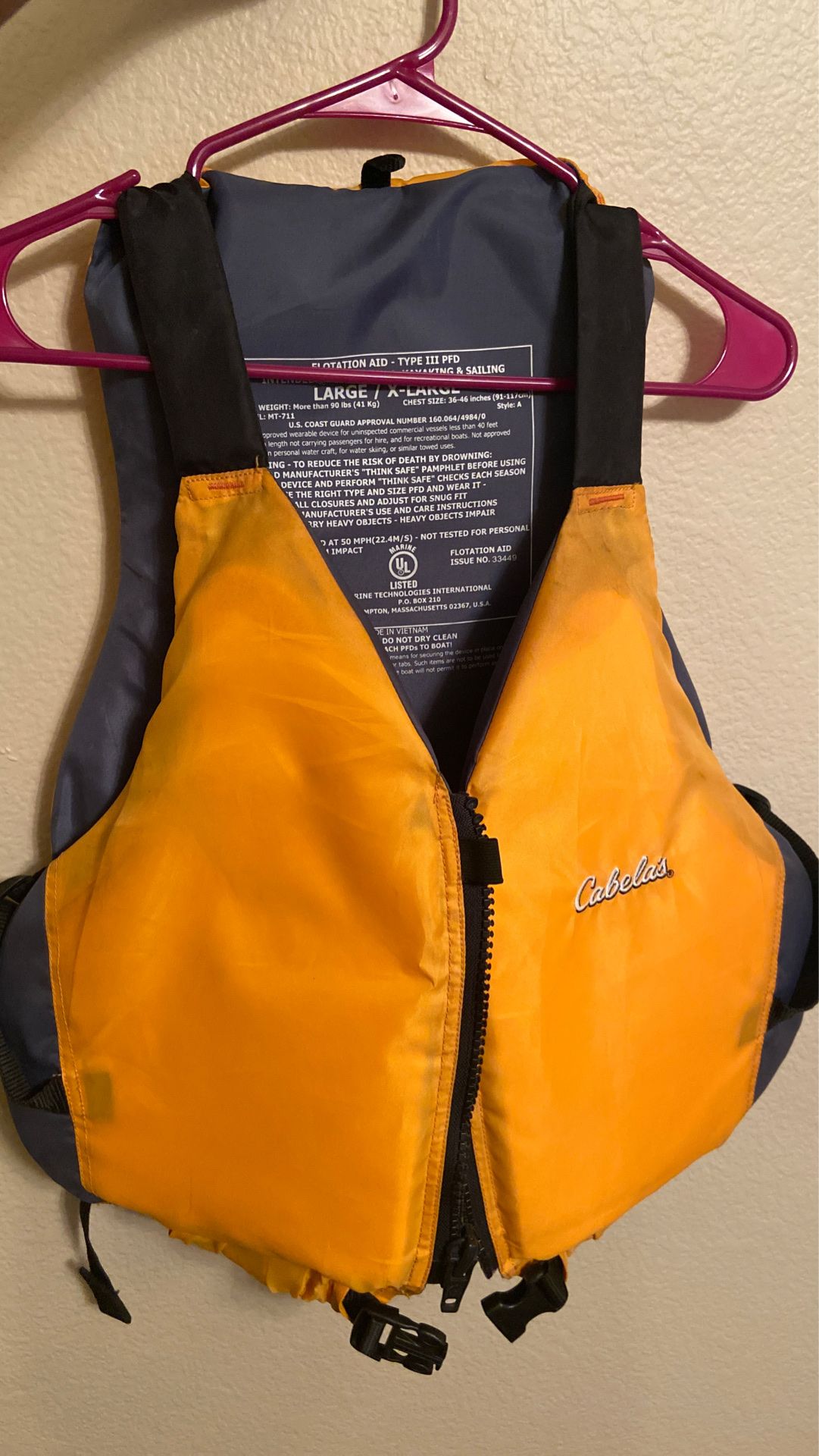 PFD , life vest , life jacket