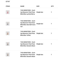 “The Monsters” Exciting Macaron Blind Box (labubu)