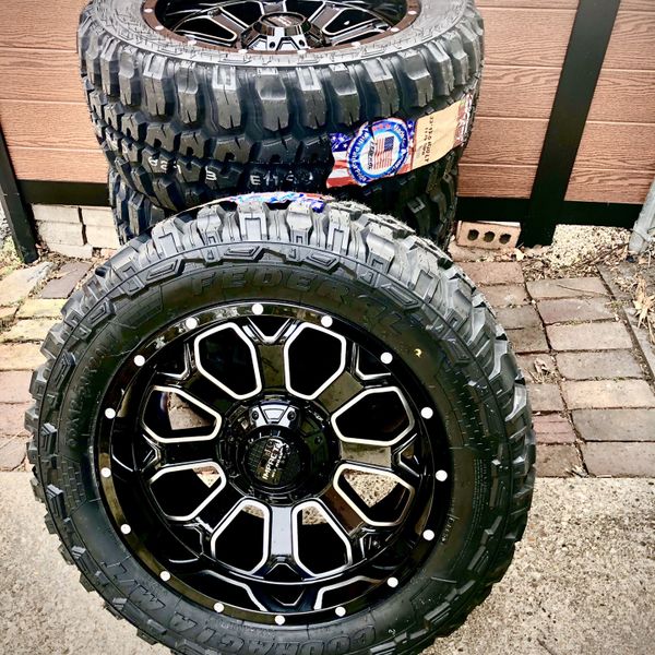 20 inch impact wheels off road rims and 33 mt tires 6x139 7 espanol