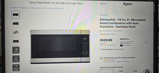 Kitchenaid microwave hood