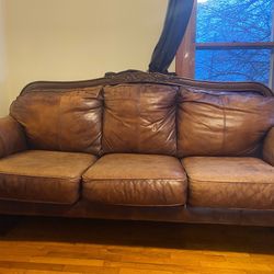 Leather Couch And Chaise