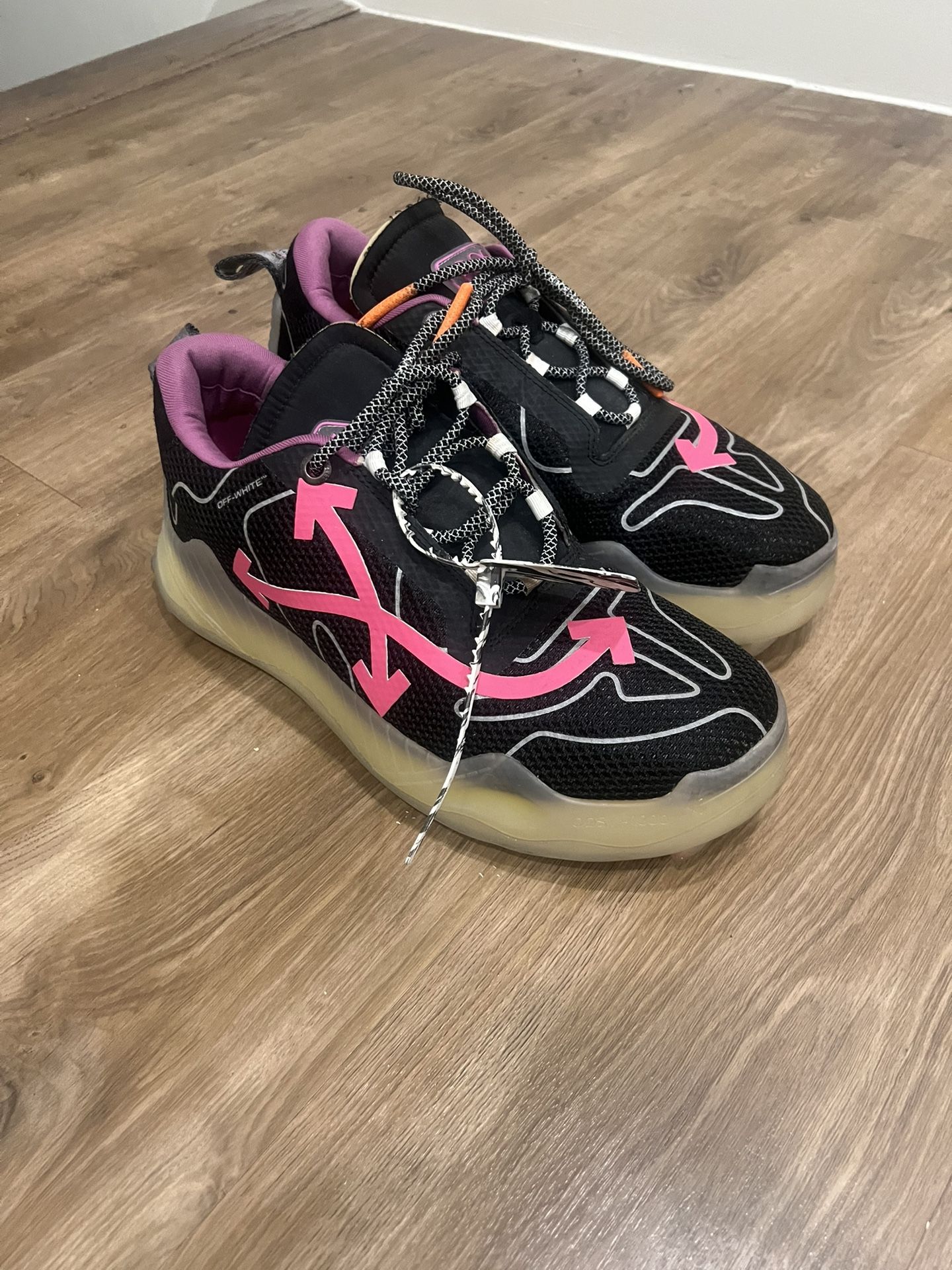 Off-White ODSY-1000 Transparent Sole Fuchsia Mens US Size 13