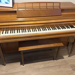 Kimball Upright Piano - American Made, Genuine Hardwood